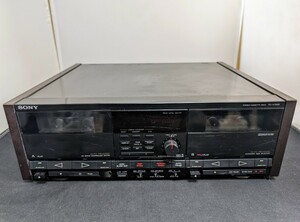 ジャンク　SONY ソニー TC-V7000 カセットデッキ ステレオ ダブル CASSETTE DECK　通電確認済み　(02096