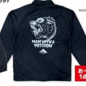 Emericaコラボコーチジャケット　MAN WITH A MISSION 会場限定　ブラック　黒　Mサイズ　完売