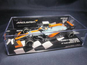 ③PMA 1/43 マクラーレン メルセデス F1 MCL35M L.ノリス No.4 2021 モナコGP 難あり