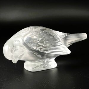 名作! 希少 R.LALIQUE ルネ・ラリック 「MOINEAU」 雀 スズメ 小鳥 フィギュリン 置物 オブジェ インテリア 1930年頃のモデル 本物保証