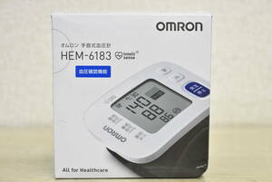 【未使用/開封済】 OMRON オムロン 手首式 血圧計 HEM-6183 ヘルスケア 測定器 F822