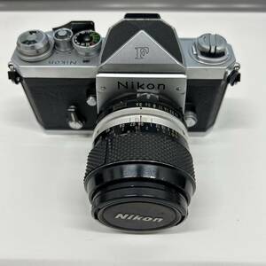 ★☆【シャッターきれます　その他未確認】　ニコン Nikon F アイレベル シルバー 一眼レフカメラ　レンズおまけ #2534☆★