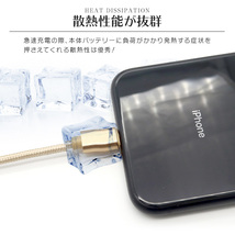 未使用 USB type-C ケーブル ネイビー 1m iPhone iPad airpods 充電 データ転送_画像2