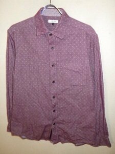 z4096a.v.v HOMME* dot pattern * polka dot pattern * long sleeve shirt * size M* popular * postage cheap 