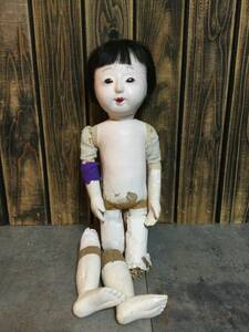 時代物　市松人形　稚児人形　女児　抱き人形　日本人形 ドール　蔵出し　ジャンク品