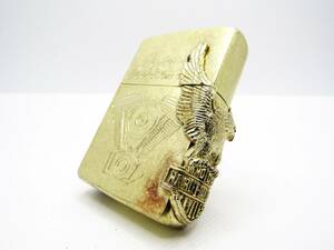 ハーレーダビッドソン 金 ３面 イーグル メタル zippo ジッポ 1993年