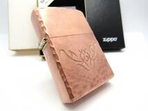 ソリッドカッパー Solid Copper ハンマー 彫刻 zippo ジッポ 2003年_画像4