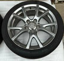 NCECロードスター　　純正１７インチホイール&タイヤ205/45R17　４本セットです！　中古品　格安にて！！！！_画像5