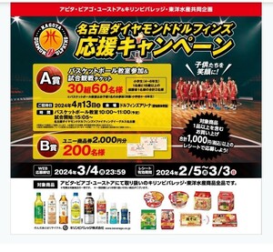 ラスト！送料無料★レシート懸賞応募★アピタ・ ピアゴ×東洋水産ユニー商品券2000円分が200名様にあたる WEB応募　締切3/4