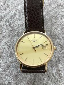 Longines Longines Watch Men's Quartz 3 Hole Belt Grand Classic Gold Dial