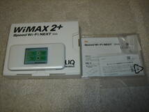 中古☆UQ WiMAX WiMAX 2+ Speed Wi-Fi NEXT W06 ポータブルルーター　HWD37SWU☆_画像1