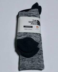 ^ North Face trekking socks 25-27cm gray NEW new goods 