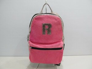 1円 RUCOLINE リュックサック　ピンク　ハラコ　