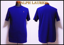 RALPH LAUREN カラーTシャツ ラルフローレン 紫 パープル 半袖 丸襟 ワンポイント オレンジ ネイビー ブルー M ユースXL 正規 インナー_画像2