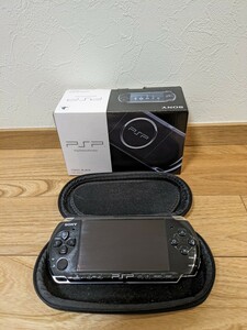 PSP プレイステーションポータブル ブラック SONY ソニー ハードケース付き バッテリー純正新品
