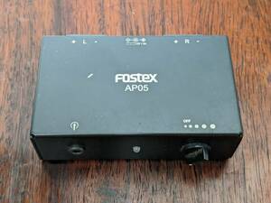 小型アンプ　FOSTEX AP05　純正アダプタ付