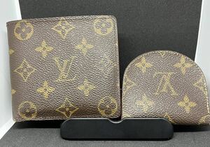 LOUIS VUITTON ルイヴィトン　モノグラム ポルトフォイユ マルコ二つ折り財布　& ポルトモネ キュベットコインケース　セット