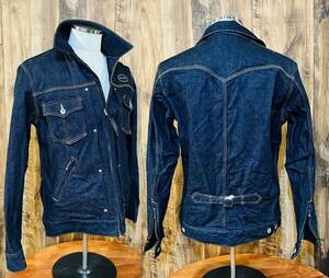 [SKULL FLIGHT]L size G jacket indigo navy Skull flight Ran bru