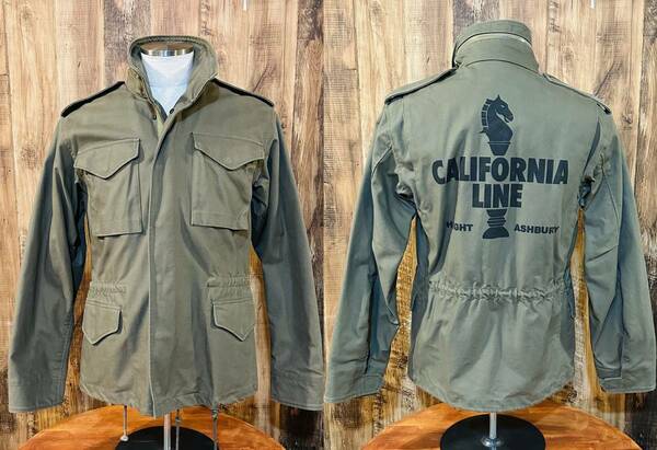 【CALIFORNIA LINE】 36サイズ　M65ミリタリージャケット　格納フード　オリーブ　カリフォルニアライン　スカルフライト　ランブル