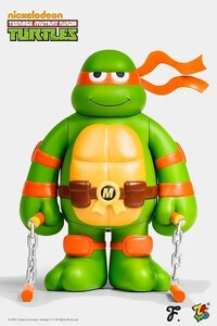 ZCWO Michelangelo TMNT ティーンエイジ・ミュータント・ニンジャ・タートルズミケランジェロ 高さ30センチ フィギュアデザイナーズトイ