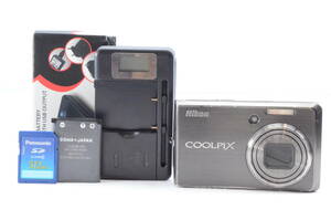 Nikon ニコン COOLPIX S600 ブラック コンデジ デジタル コンパクト カメラ ※難有品　　2312002A