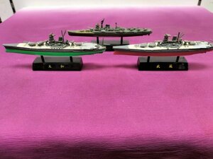 日本海軍　戦艦大和　武蔵　最上　三艘セット　プラモデル完成品　中古 　60サイズ