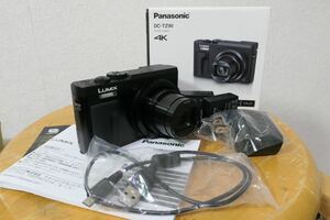 【美品】 パナソニック コンパクトデジタルカメラ ルミックス TZ90 光学30倍 4K動画記録 ブラック DC-TZ90-K