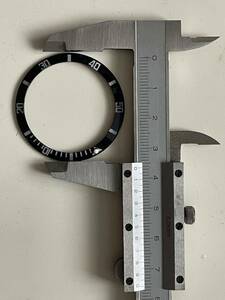 交換用 ブラックベゼルインサート リング径 外径36.5mm、内径30.5mm 時計部品 ロレックス ROLEX サブマリーナ 新品 バンド