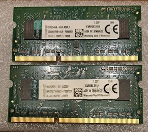 Kingston SODIMM DDR3 8GB[4GB x 2]