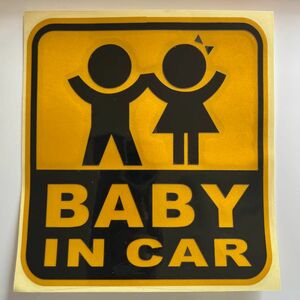 baby in car ステッカー