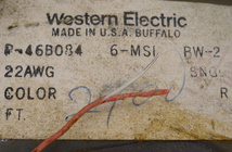 5m 切り売り Western Electric 22AWG ビンテージワイヤー _画像2