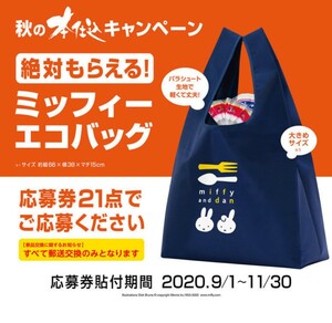 【新品未使用】フジパン ミッフィー エコバッグ 2020 キャンペーン 送料無料 匿名配送