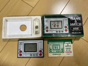 1円から　即決任天堂 ニンテンドー　Nintendo ゲームウォッチ GAME WATCH JUDGE ジャッジ 箱　説明書　動作品