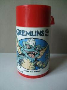 1984 year Vintage / GREMLINS / gremlin / Aladdin Aladdin flask / American made / * scratch etc. equipped Vintage secondhand goods GREMLIN & MOGWAI that time thing 