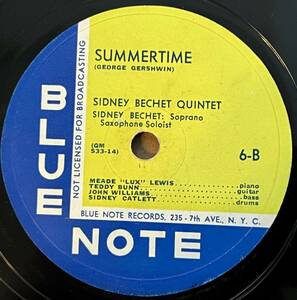 SIDNEY BECHET QUINTET BLUE NOTE Летняя КЛАССИКА!!! 