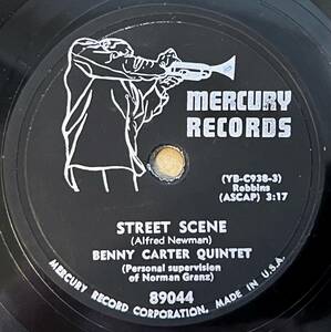BENNY CARTER QUINTET MERCURY Street Scene/ Pick Yourself Up