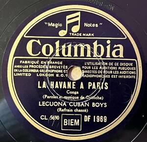 LECUONA CUBAN BOYS COLUMBIA(FRANCE) La Havane A Paris/ Rumba Musulmana