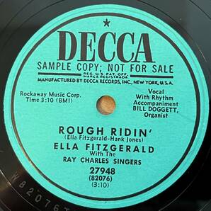 ELLA FITZGERALD DECCA I Don't Want To Take A Chance/ (with The Ray Charles Singers) Rough Ridin’ の画像2