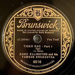 DUKE ELLINGTON AND HIS FAMOUS ORCH. BRUNSWICK Tiger Rag Part.1/ Part.2