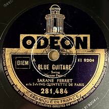 SARANE FERRET ET LE SWING QUINTETTE DE PARIS ODEON Blue Guitare/ Septembre_画像1