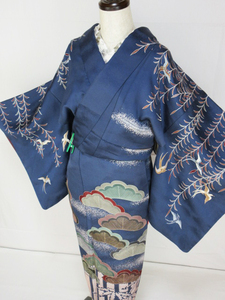  beautiful goods! gray .... navy blue color *...&. pine * total pattern *. less * visit wear *163cm*.64