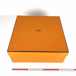 HERMES エルメス BOX 大型 バッグ 空箱 空き箱 ボックス 鞄 オレンジ 保存箱 34×34×14