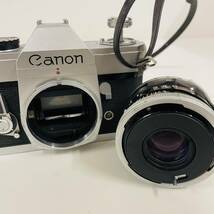 Canon FT QL　キャノン LENS FL　50mm 1:1.8　シャッターOK　一眼レフ　フィルムカメラ　ケース付【11533】_画像9