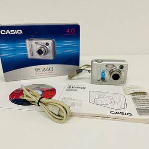 CASIO　カシオ　QV-R40　簡易動作OK　単三電池　取扱説明書　箱あり　コンパクトデジタルカメラ【11692】