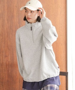 美品♪　[niko and...]　 2023AW　POLO BCSコラボ　ハーフZIPスウェット　グレー　Lサイズ　　　　