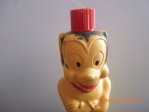 マイテイマウス　ビンテージ　バブルバスボトル　Mighty Mouse Bubble Bath Bottle 1963年　Soaky 色褪せ有り_画像5