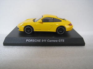 京商　サークルK　第61弾　ポルシェ　コレクション5　「 911　カレラ　GTS　イエロー色 」　1/64　ケース箱、カード、外箱有り