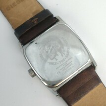 DIESEL メンズ 腕時計 時計 ディーゼル DZ-1293 3針 カレンダー クオーツ クォーツ QUARTZ 5BAR スクエア レザーベルト BRAVE SCH 47_画像8
