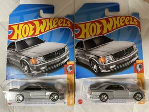 ホットウィール Hot Wheels ベーシック '89 メルセデス ベンツ 560 SEC AMG 2台 セット