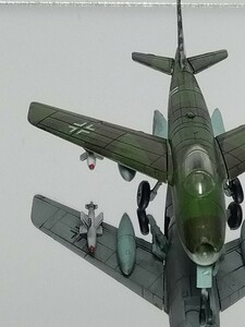 1/144 Messerschmitt P1101ti tail up final product ef toys . empty military history WKC WTM